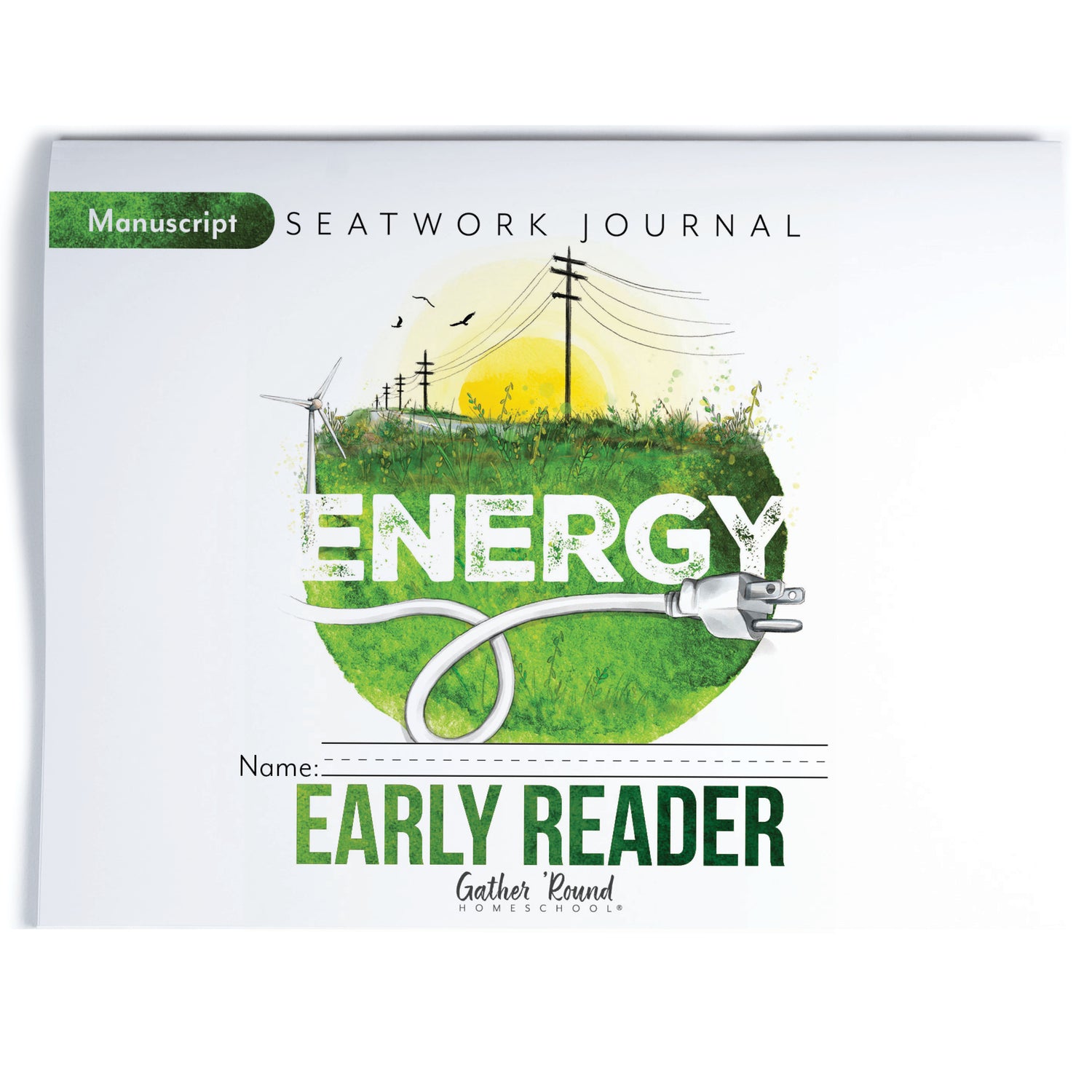 Energy Homeschool Unit Study Printed Seatwork Journal Manuscript Early Reader