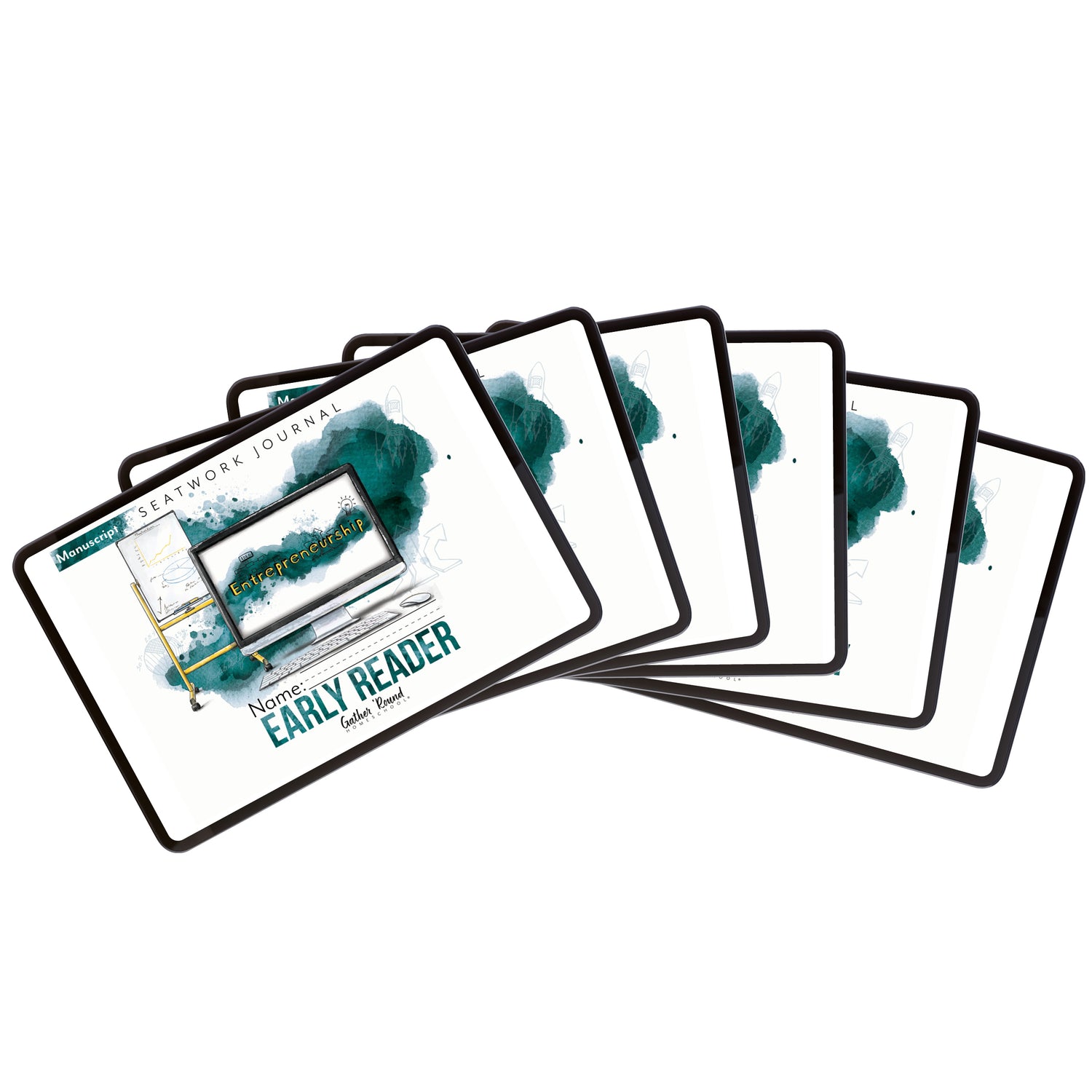 Entrepreneurship Homeschool Unit Study Digital Seatwork Journal Manuscript Bundle