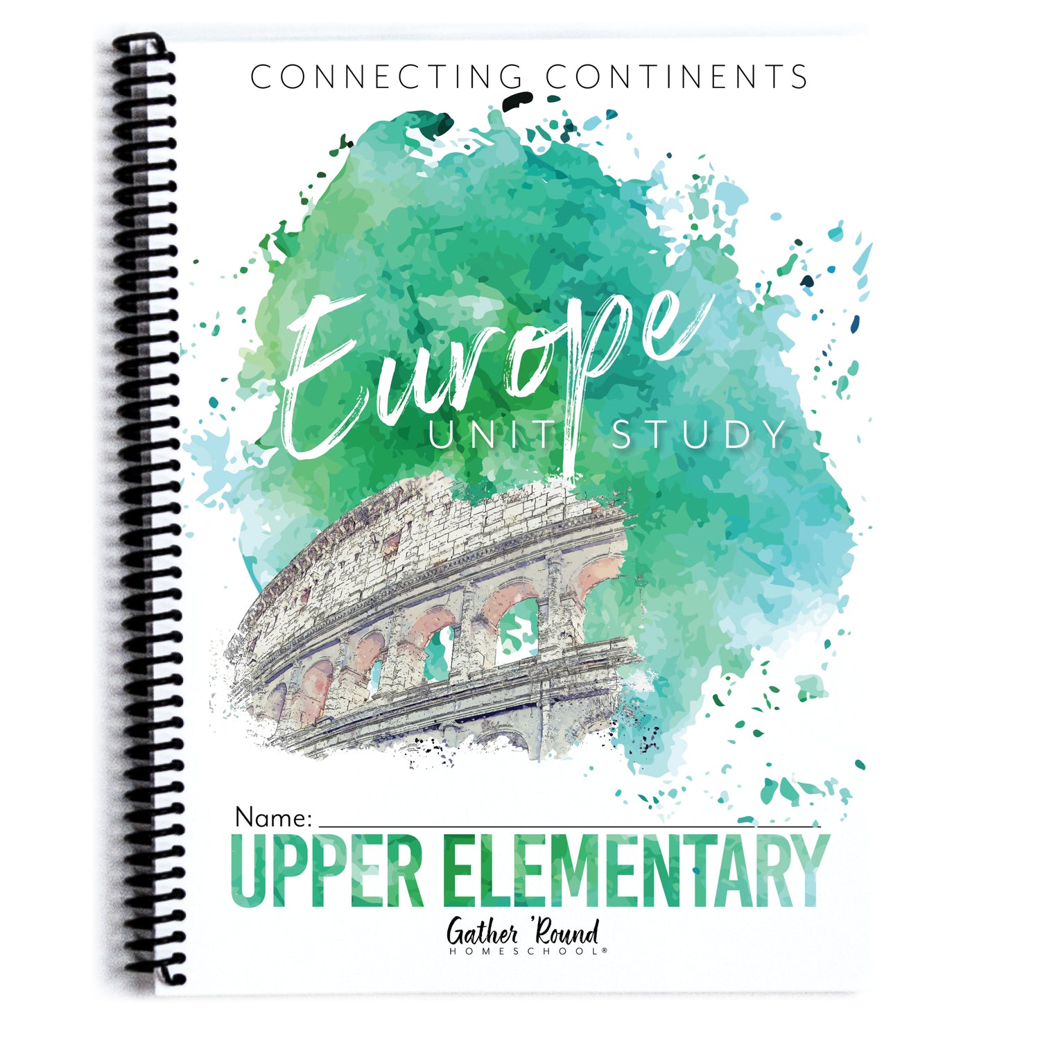 Europe homeschool unit study printed student book upper elementary