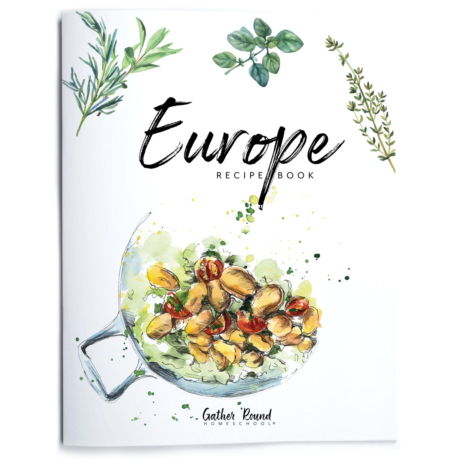Europe homeschool unit study print recipe book
