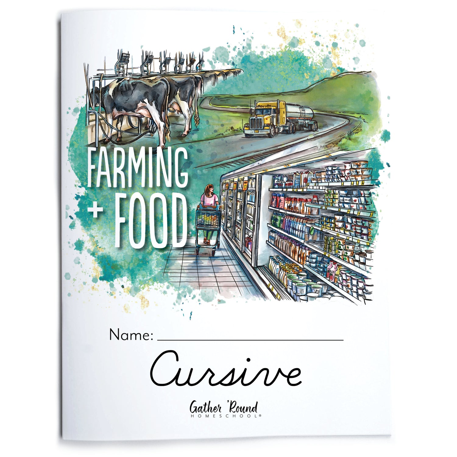 Farming and Food Cursive Writing (Printed Book)