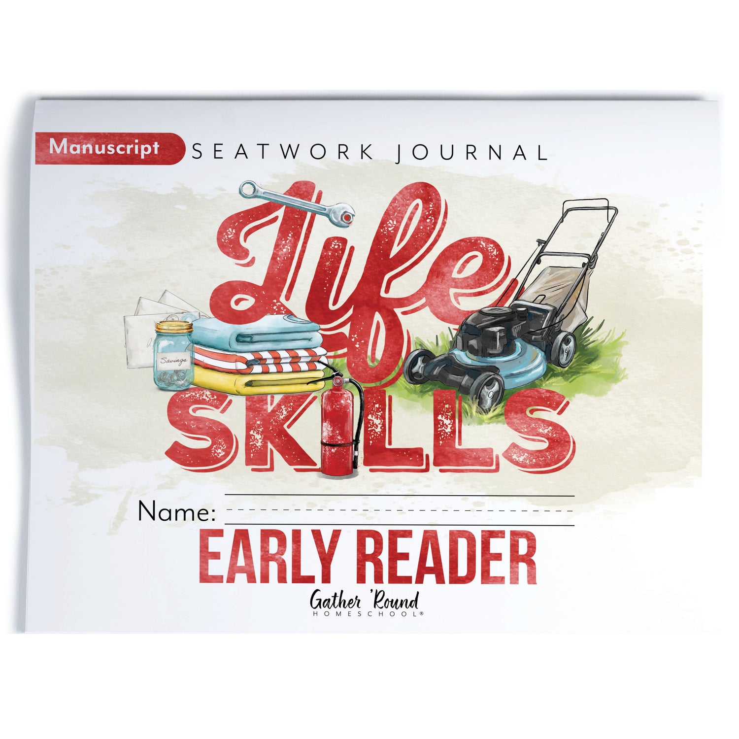 Life Skills homeschool unit study printed early reader seatwork journal manuscript