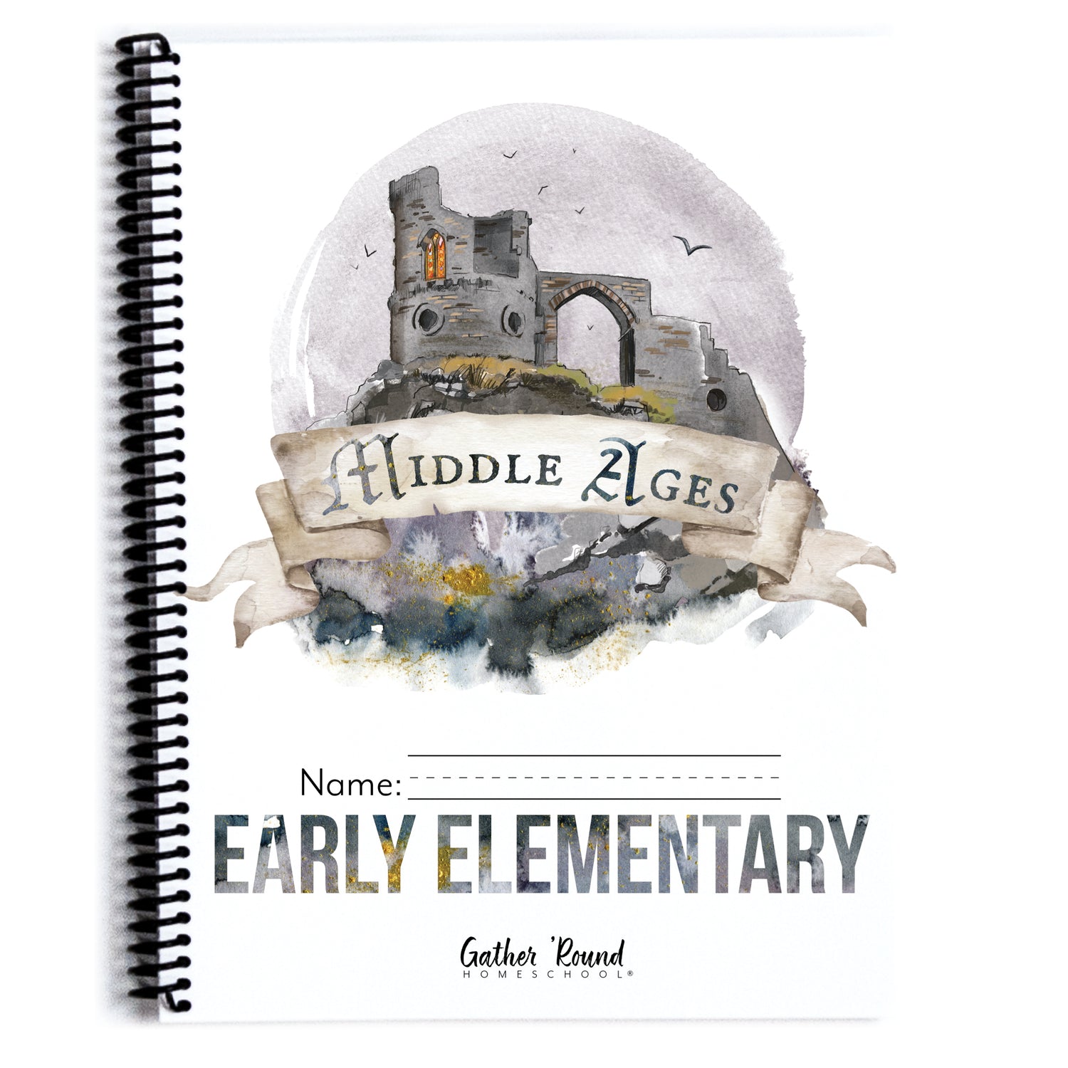 Middle Ages homeschool unit study printed student workbook early elementary
