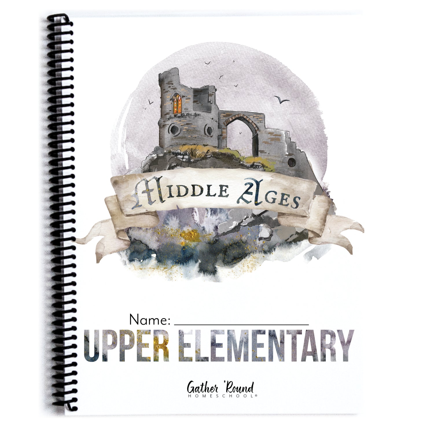 Middle Ages homeschool unit study printed student workbook upper elementary