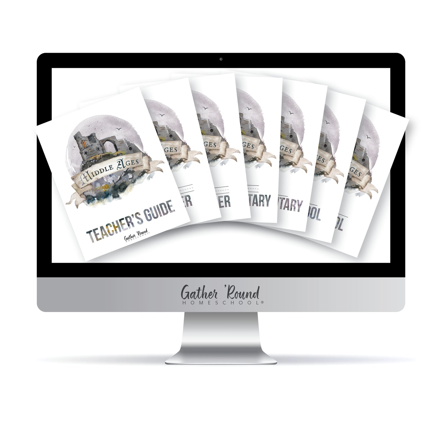 Middle Ages homeschool unit study digital student workbook full family bundle with teacher's guide