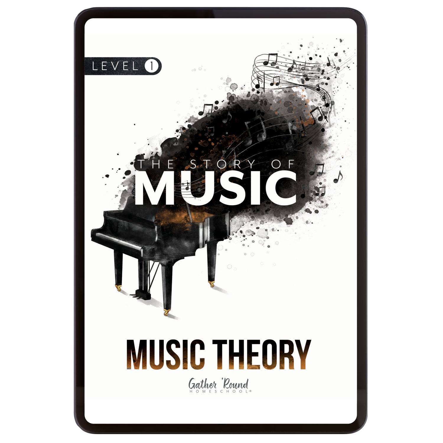 Music homeschool unit study digital student Music Theory workbook level one