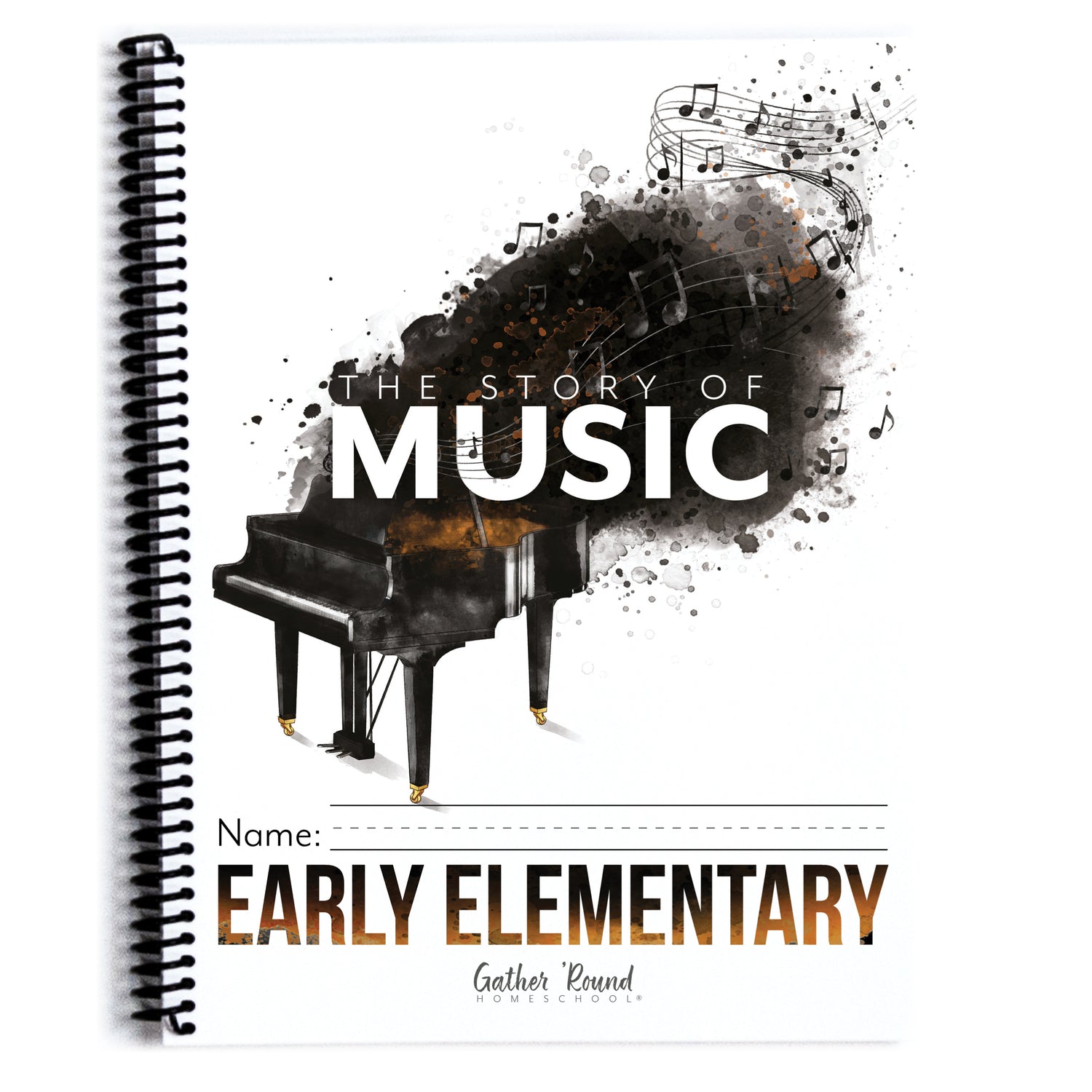 Music homeschool unit study print student workbook for Early Elementary