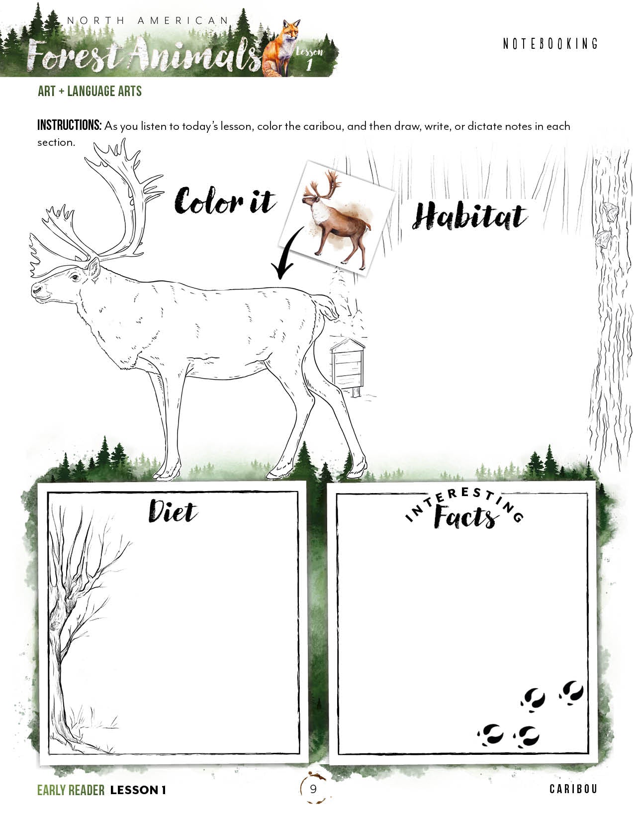 North American Forest Animals Unit (Printed Books)