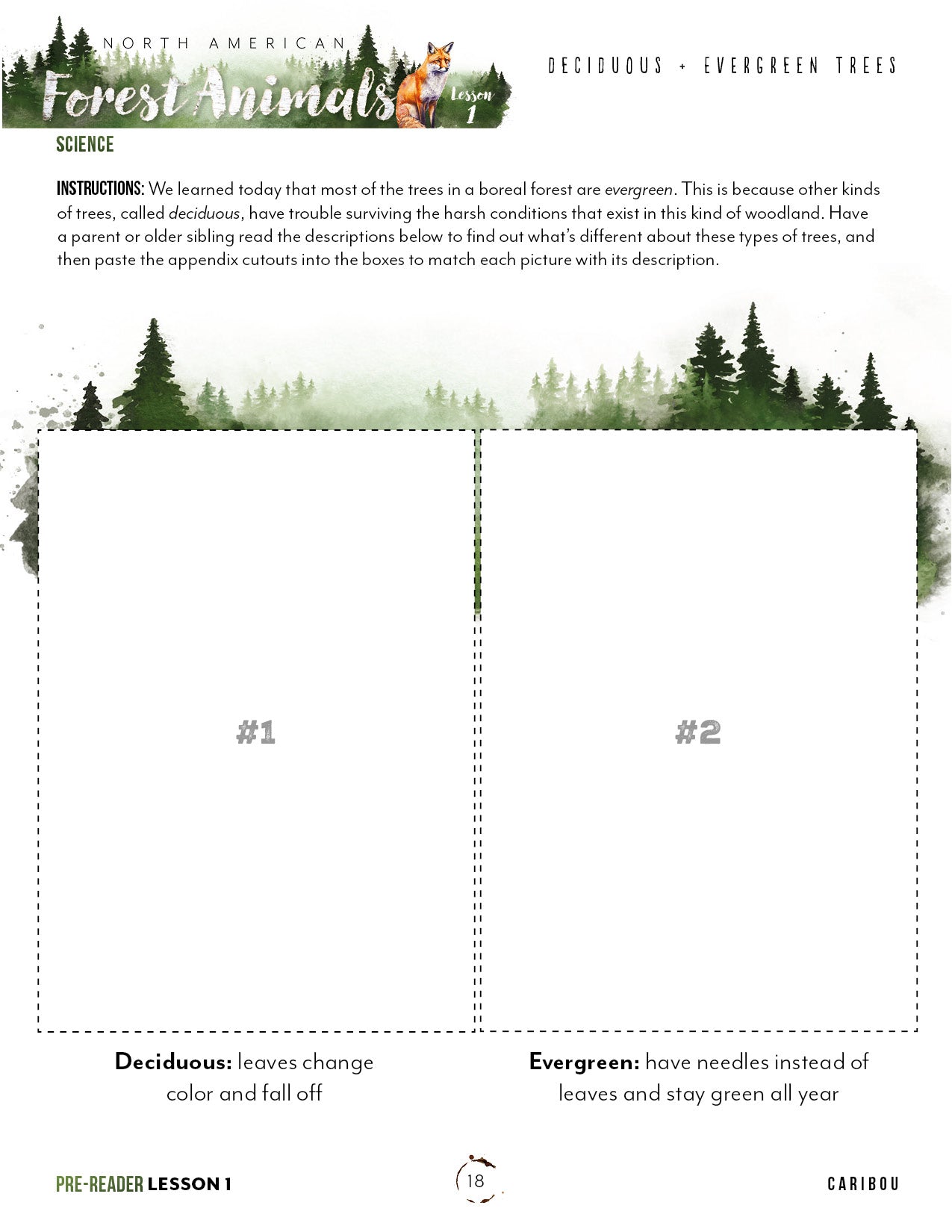 North American Forest Animals Unit (Printed Books)