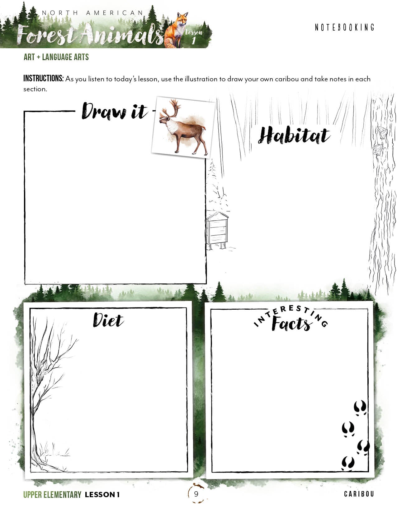 North American Forest Animals Unit (Printed Books)