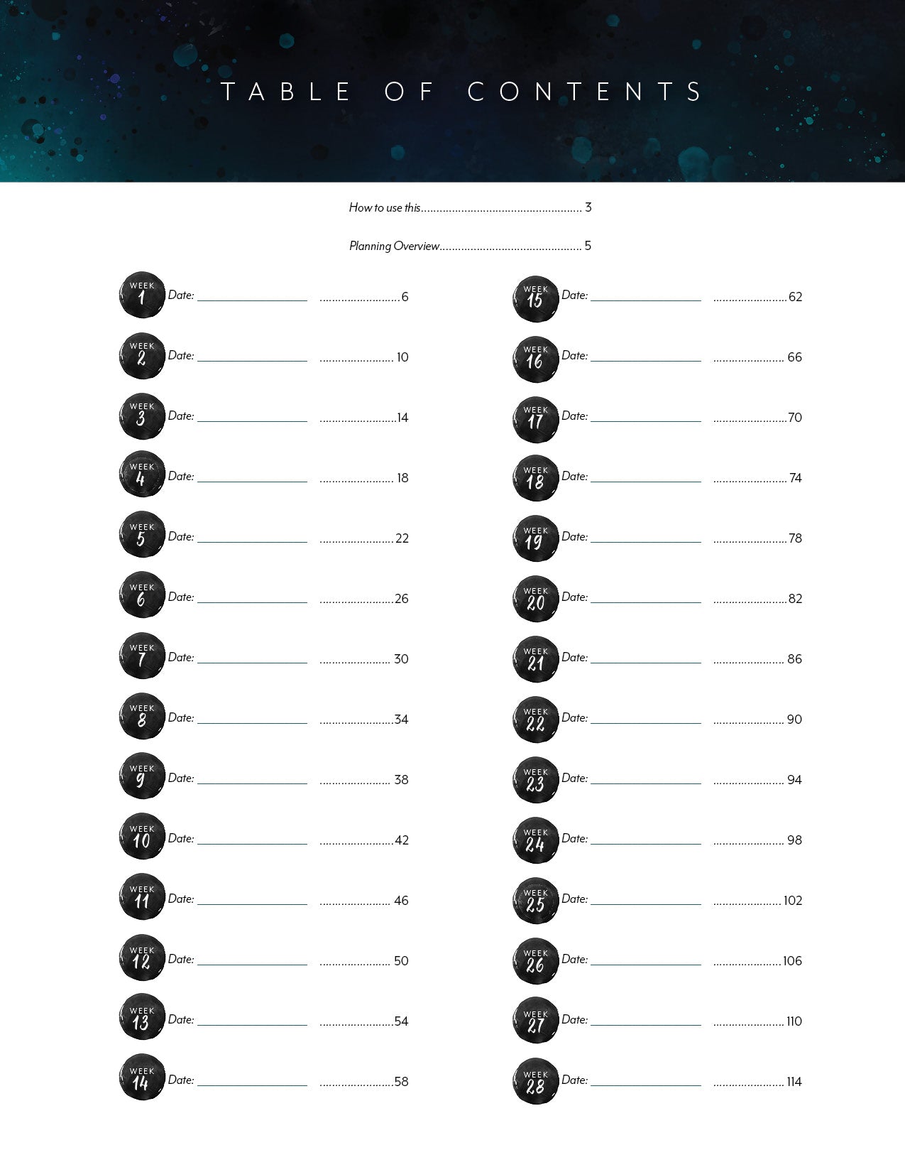 Surrendered 6 month Undated Planner (Printed)