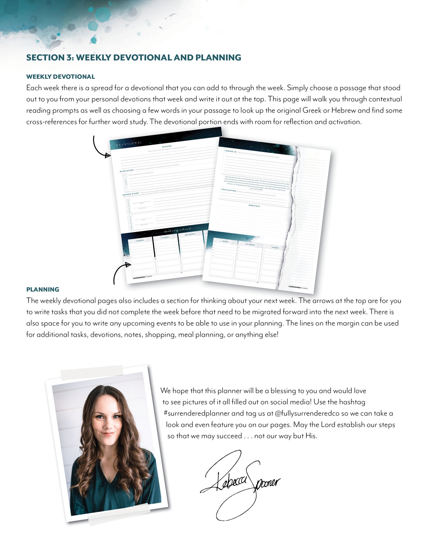 Surrendered 6 month Undated Planner (Printed)