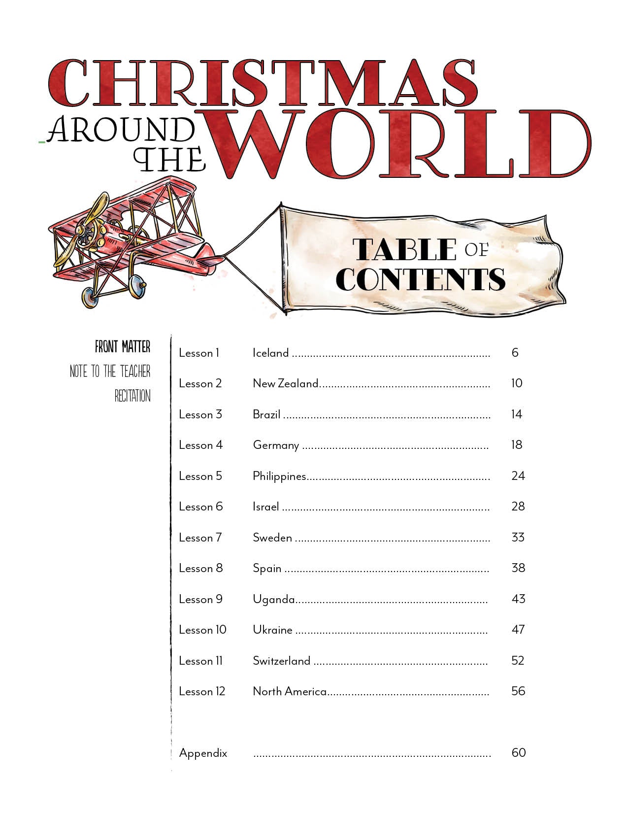Christmas Around the World Unit (Printed Books)