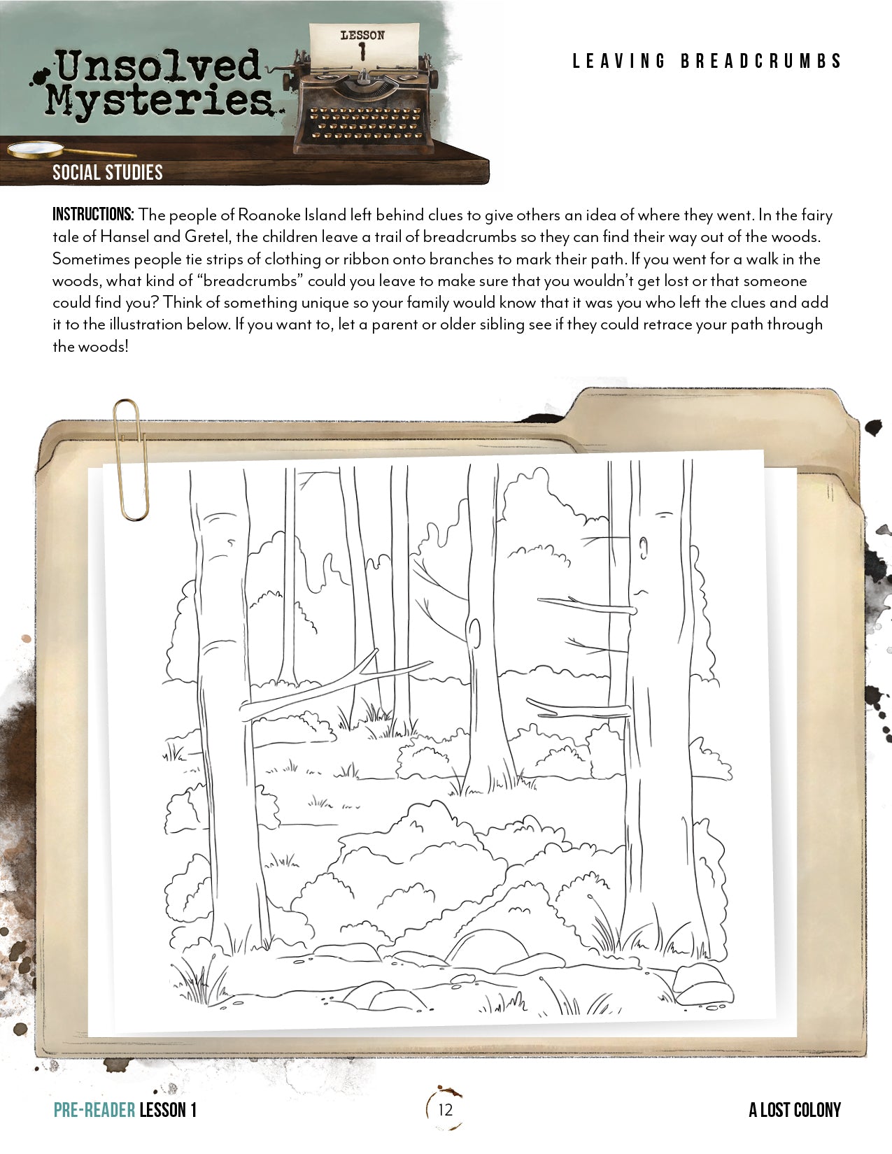 Unsolved Mysteries Unit (Printed Unit)