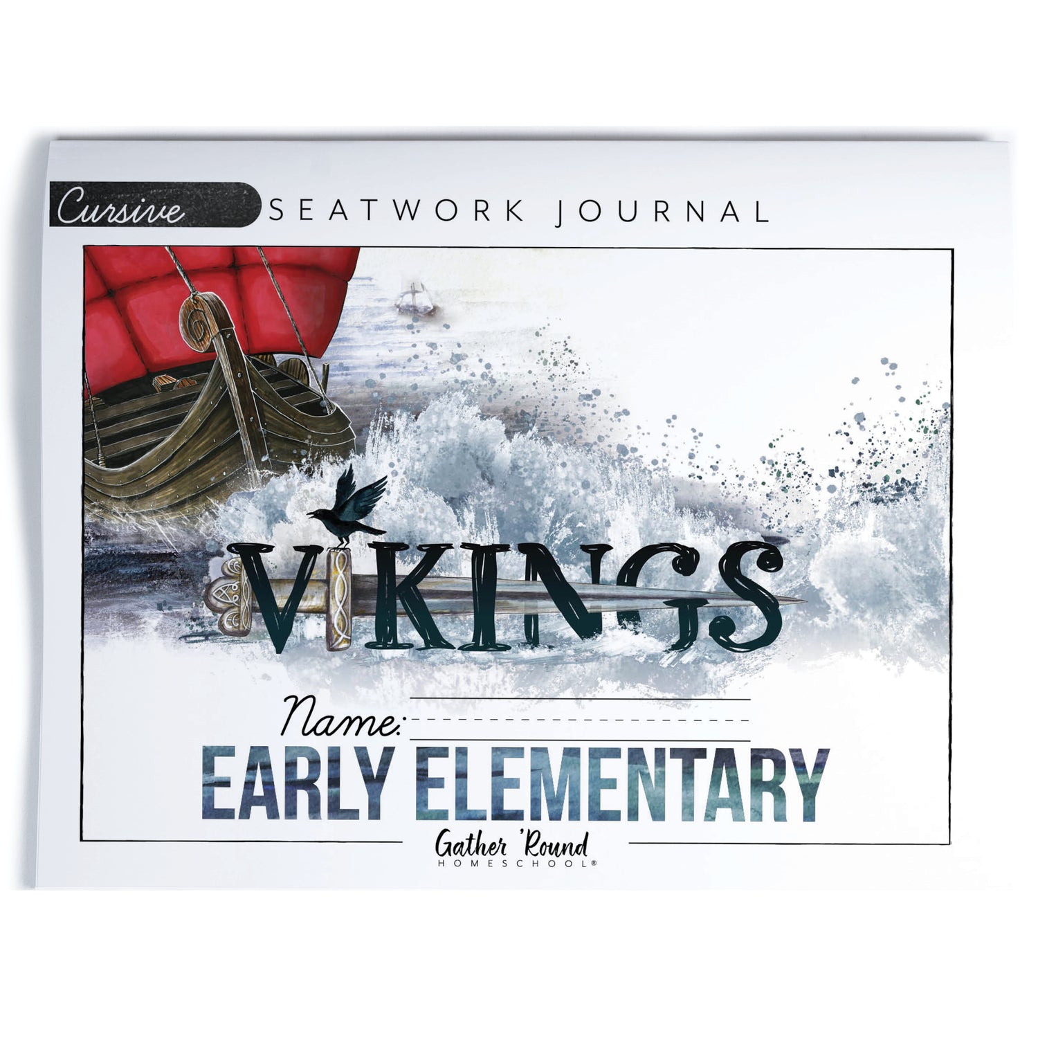 Vikings Homeschool Unit Study Printed Seatwork Journal Cursive Early Elementary