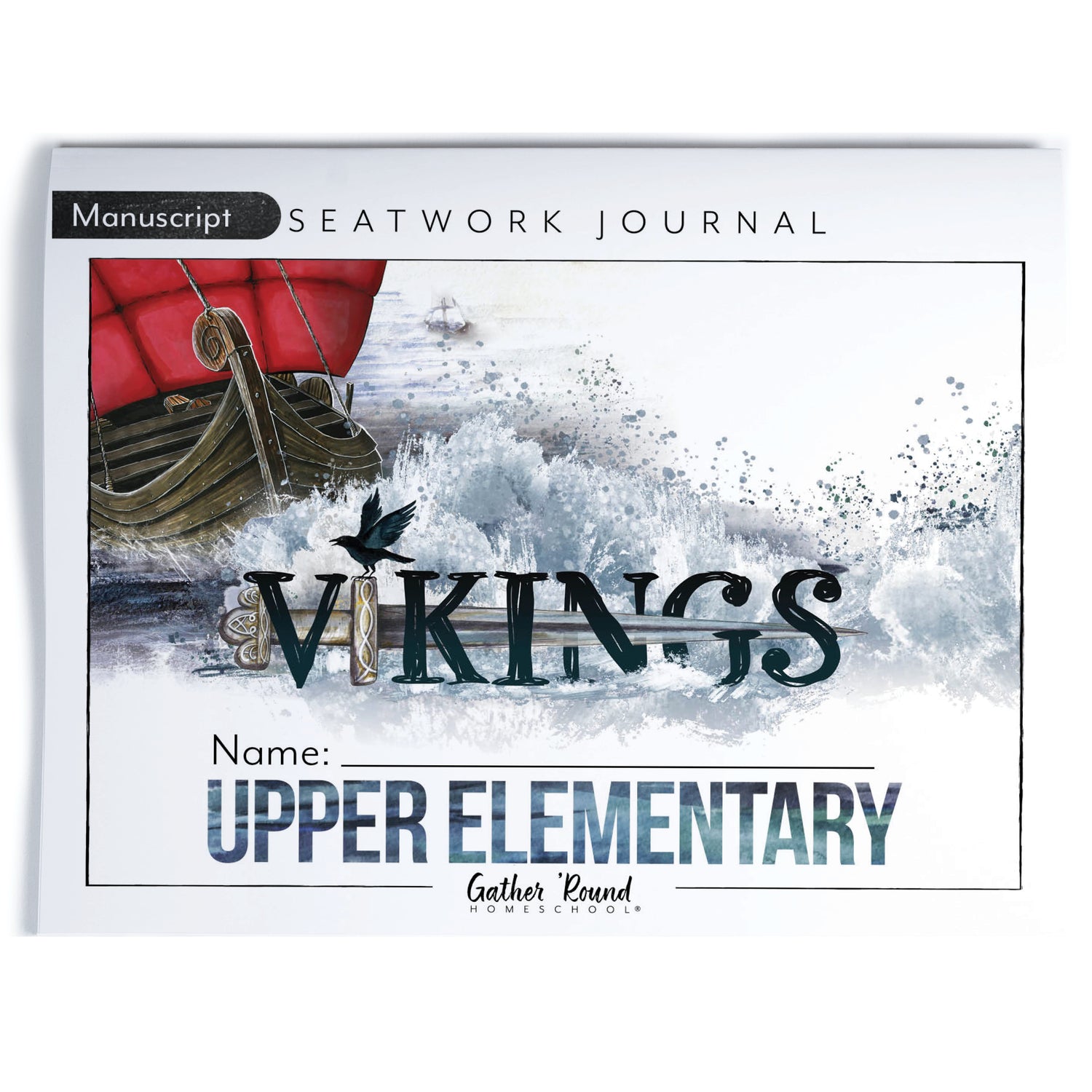 Vikings Homeschool Unit Study Printed Seatwork Journal Manuscript Upper Elementary