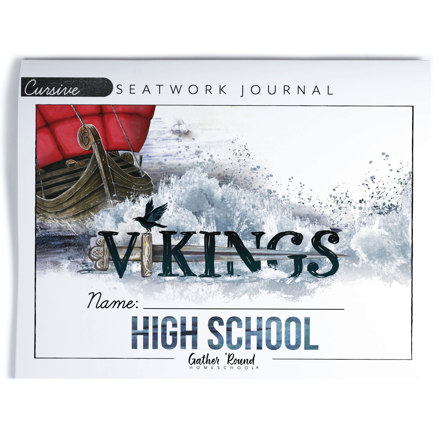 Vikings Homeschool Unit Study Printed Seatwork Journal Cursive High School