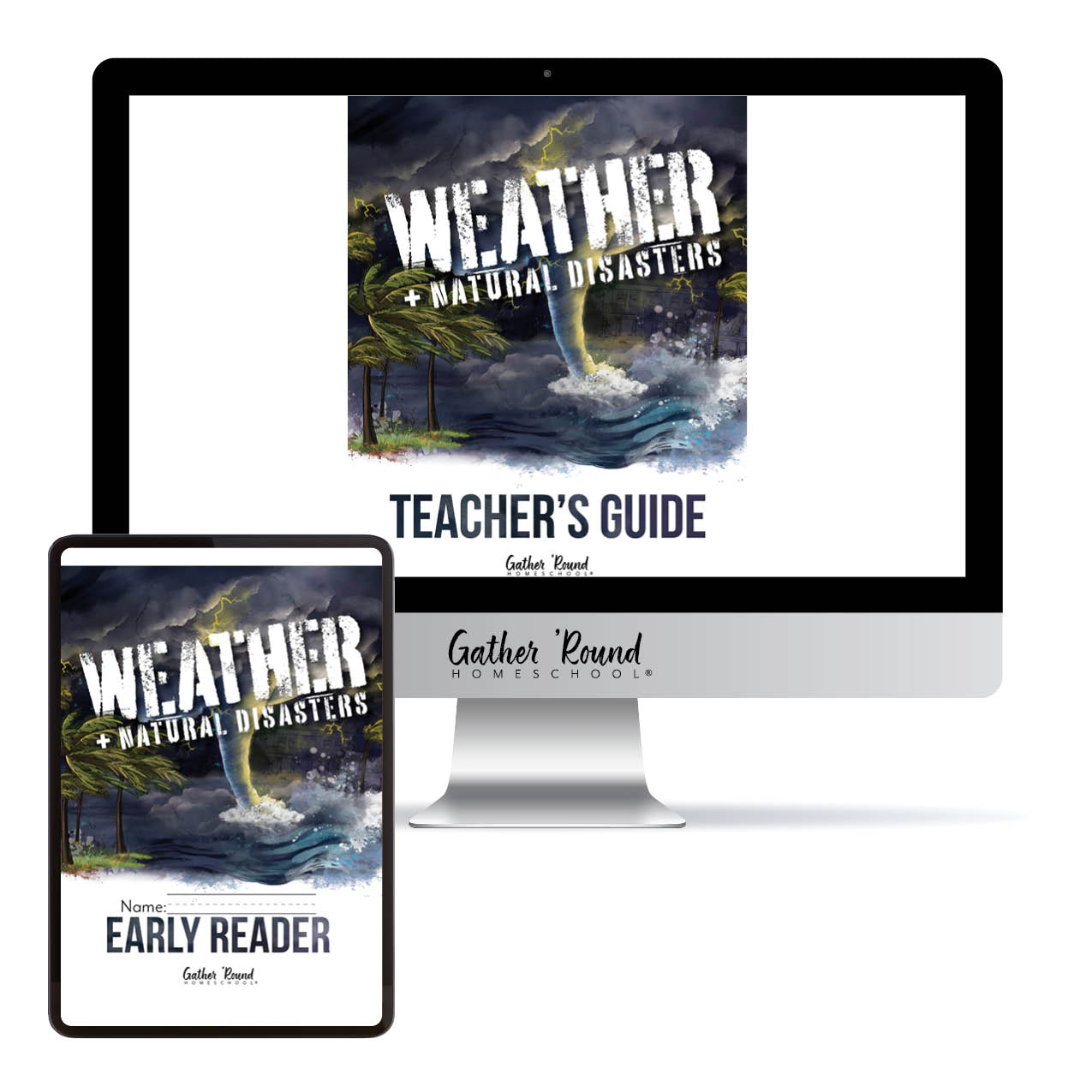Weather + Natural Disasters Homeschool Unit Study Digital Bundle Teacher's Guide and Early Reader Student Book
