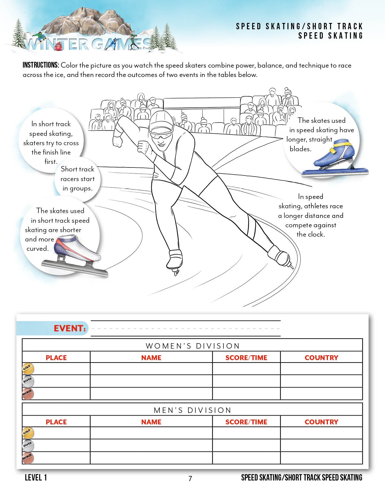 Winter Games Unit (Printed Books)