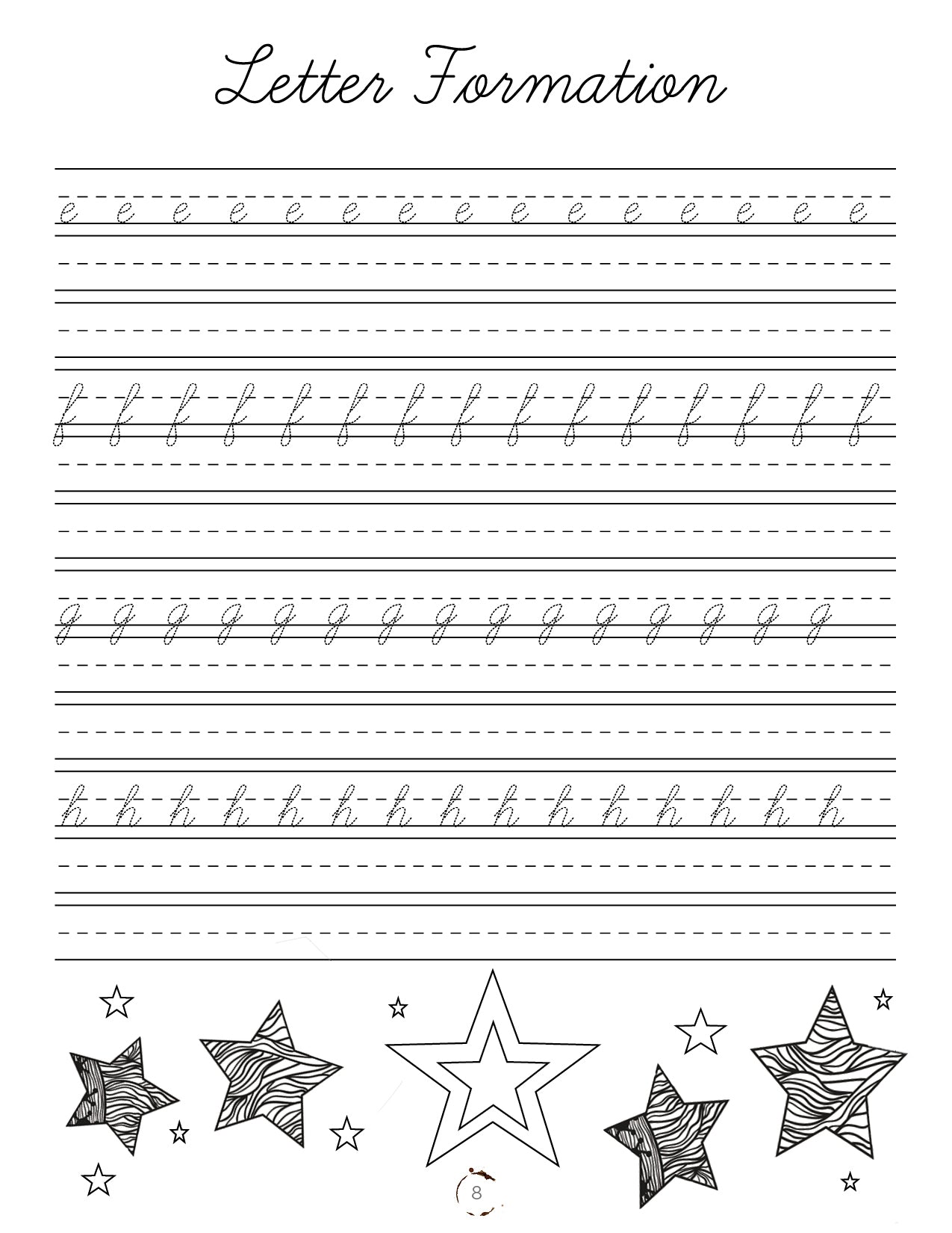 Space Cursive Writing (Printed Book)
