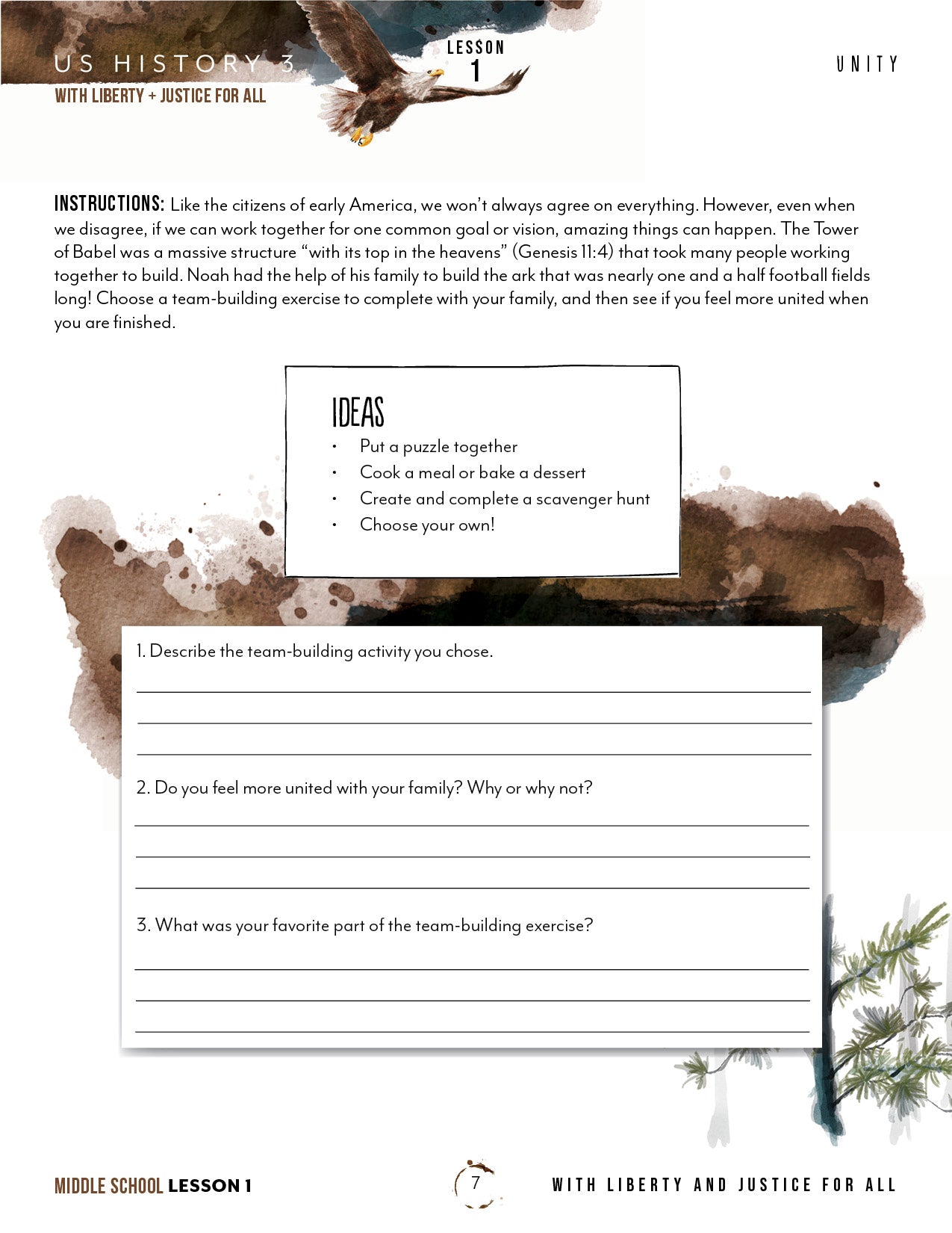 US History 3 Unit (Printed Books)