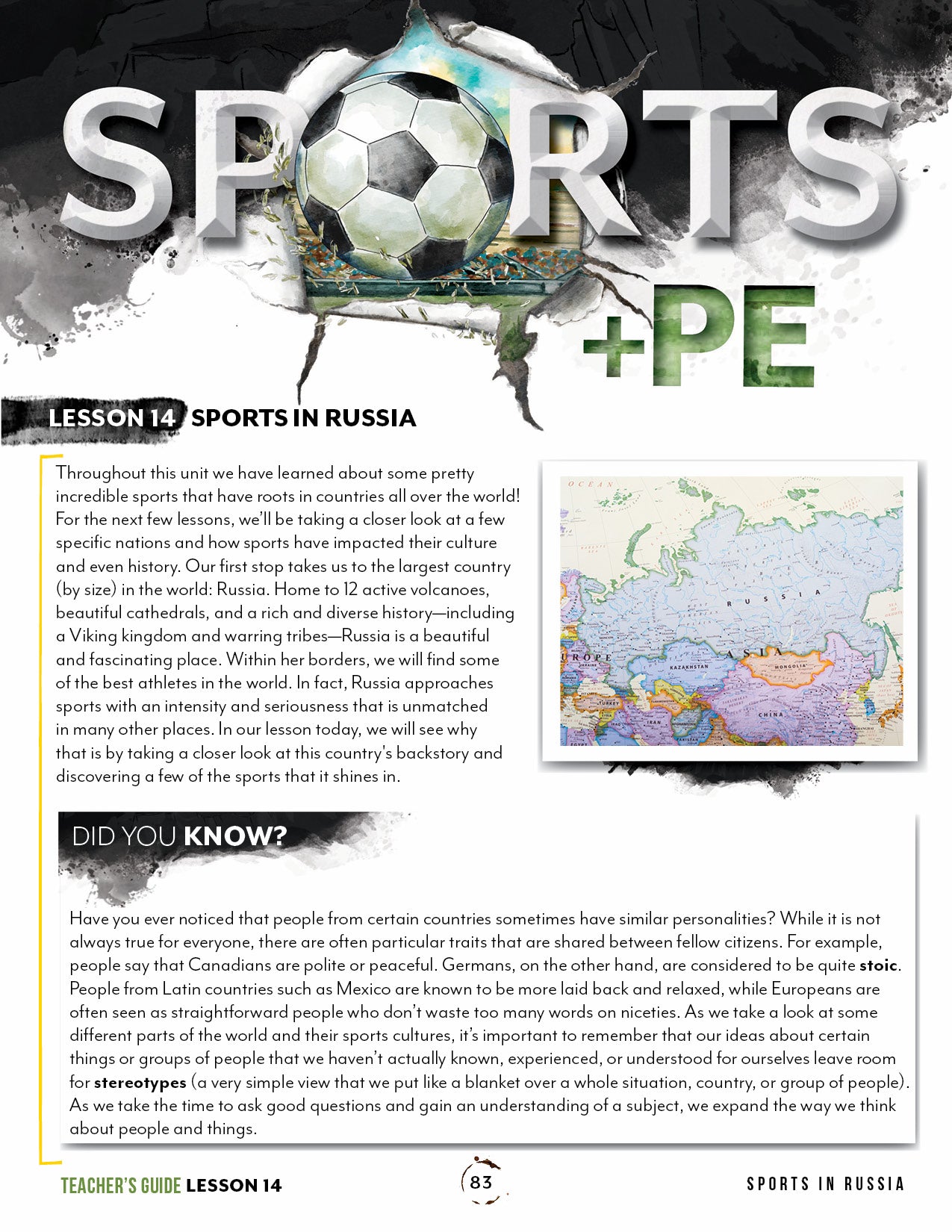 Sports and PE Unit (Printed Books)