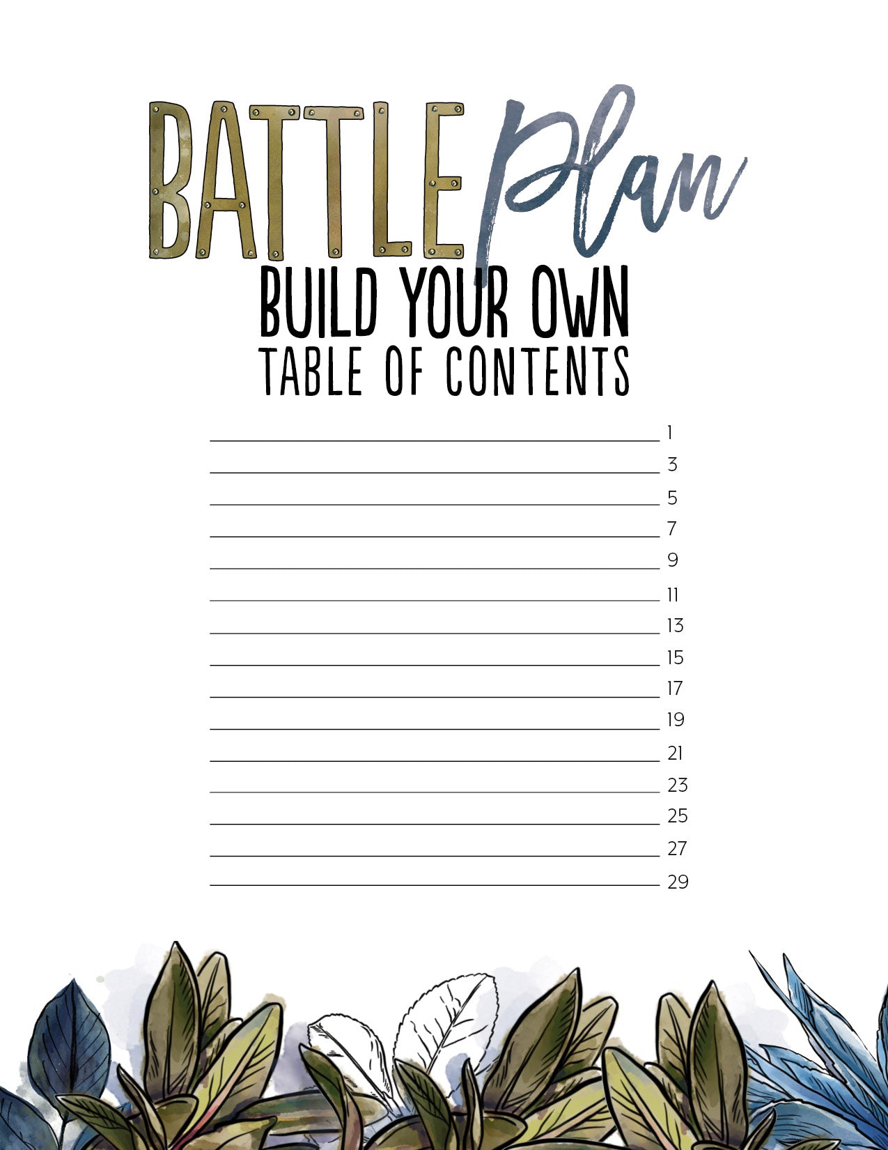 Battle Plan Concordance + Companion Study Digital Bundle