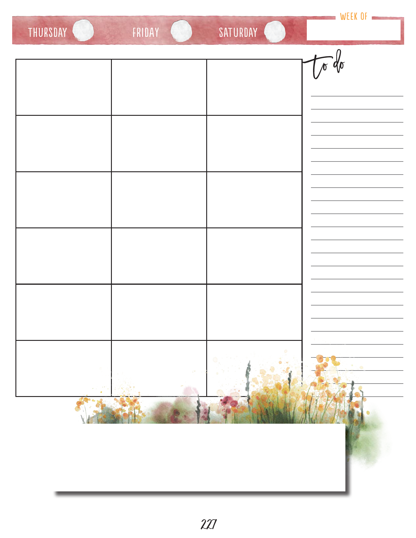 Gather 'Round Undated Full Year Planner (Printed)