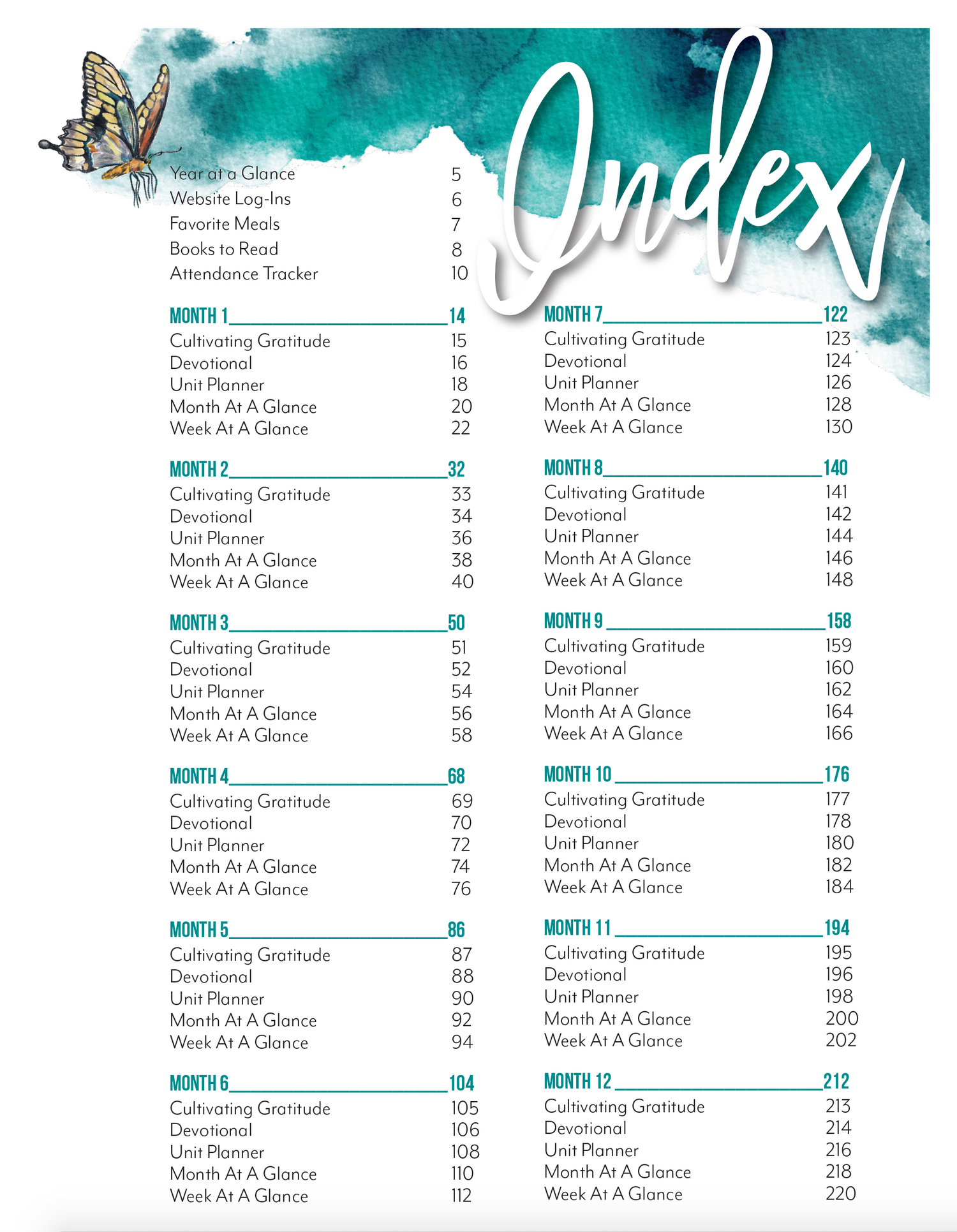 Gather 'Round Undated Full Year Planner (Printed)