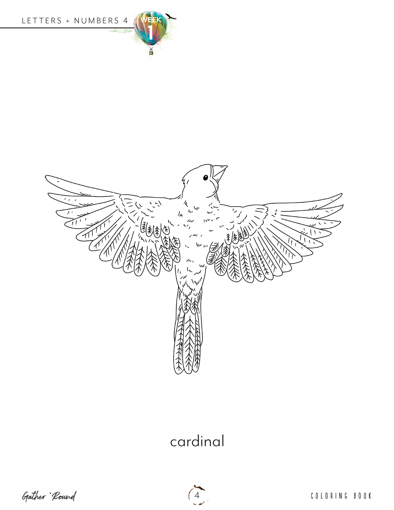 Letters + Numbers 4: Coloring Book (Print)