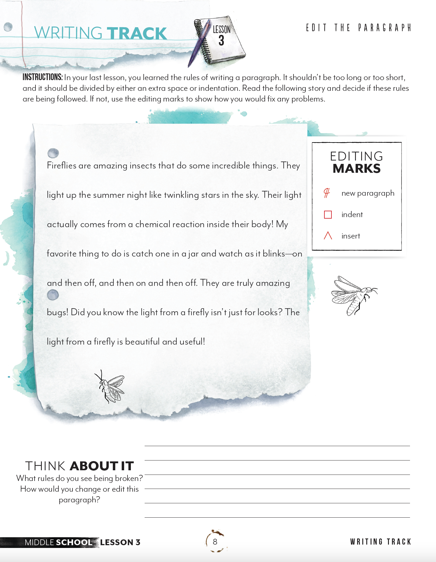 Paragraph Writing Track (Digital Download)