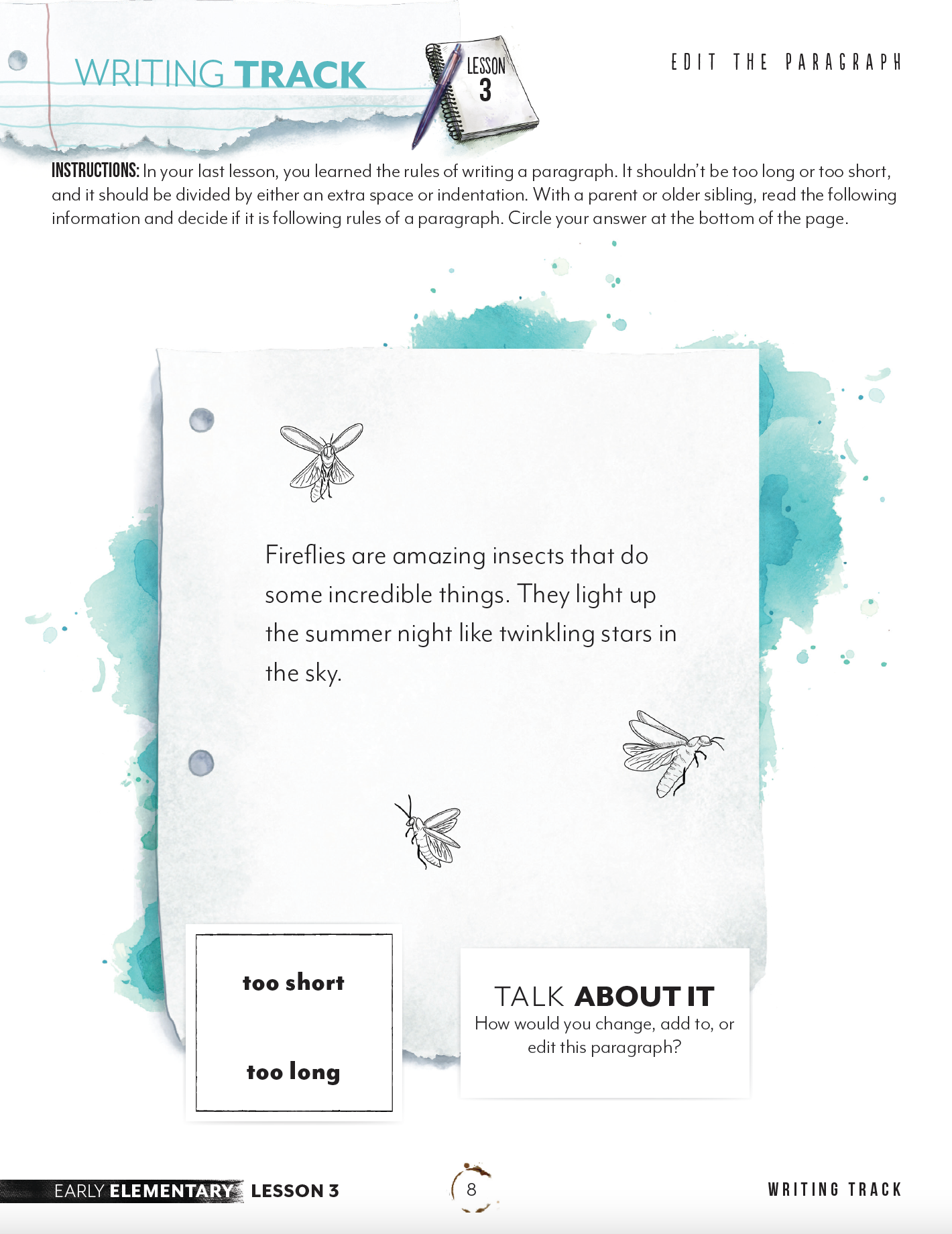 Paragraph Writing Track (Digital Download)