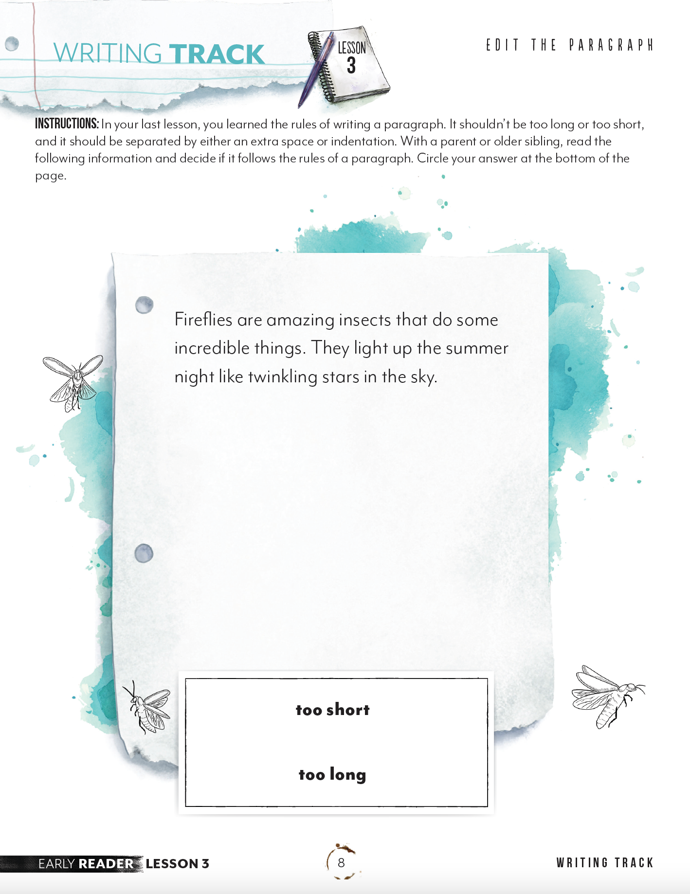 Paragraph Writing Track (Digital Download)