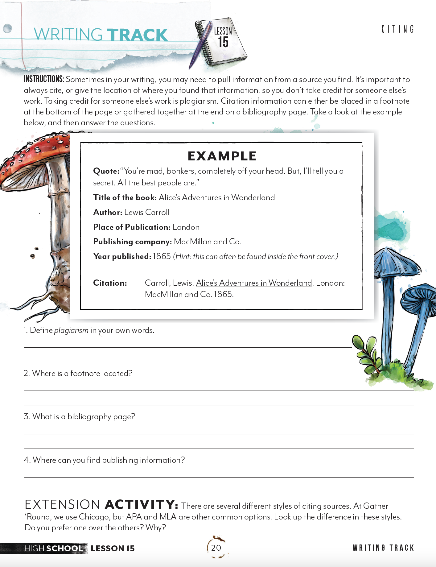 Paragraph Writing Track (Digital Download)