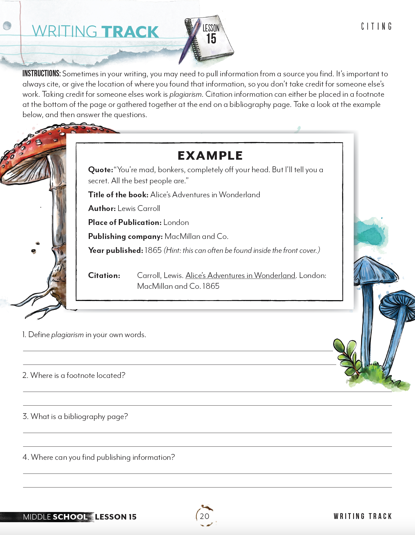 Paragraph Writing Track (Digital Download)