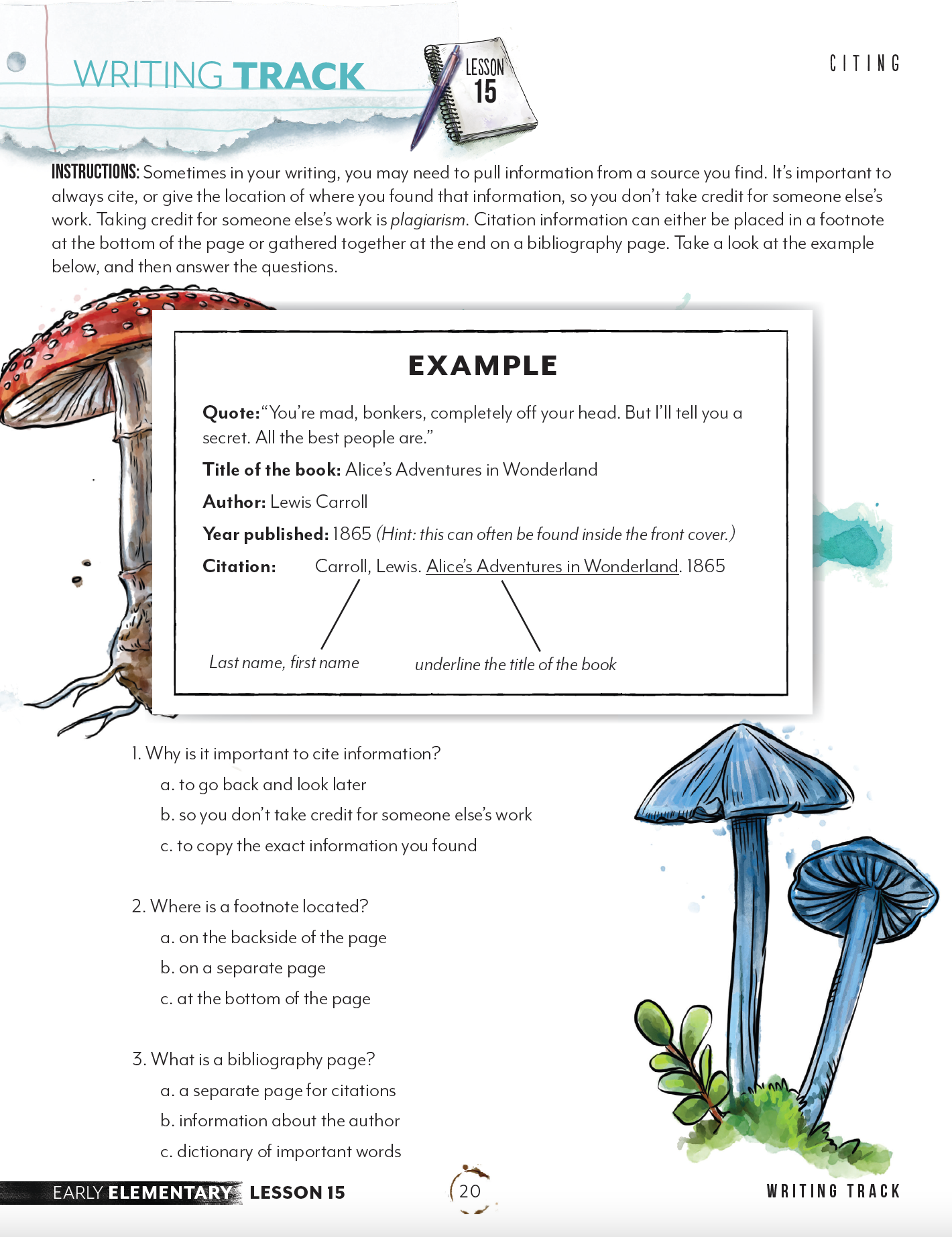 Paragraph Writing Track (Digital Download)