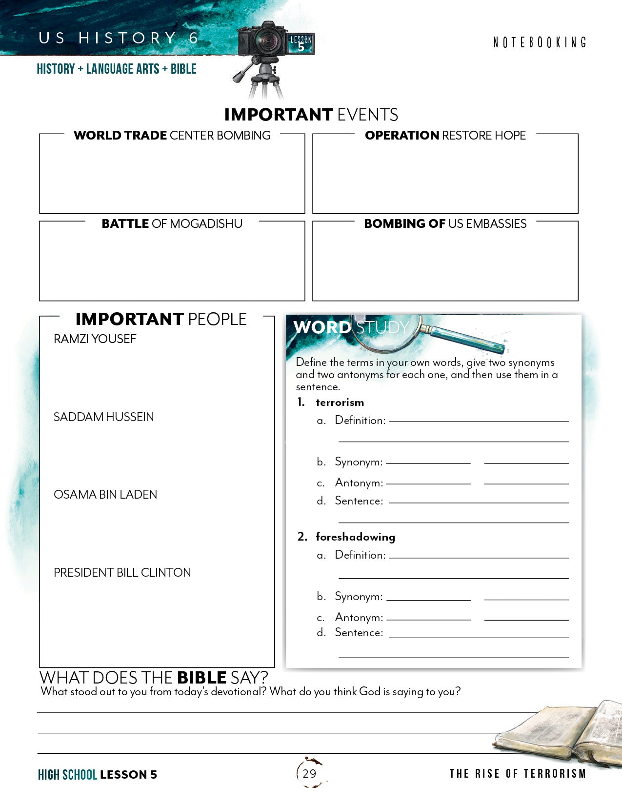 US History 6 Unit (Printed Books)