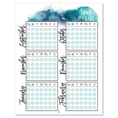 Gather 'Round 12 Month Planner Digital Download Homeschool Planning Year At A Glance Page