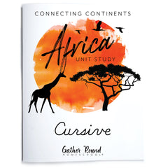 Africa homeschool unit study Printed Cursive Student Book Cover
