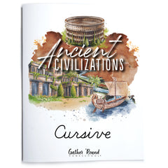 Ancient Civilizations homeschool unit study cursive book