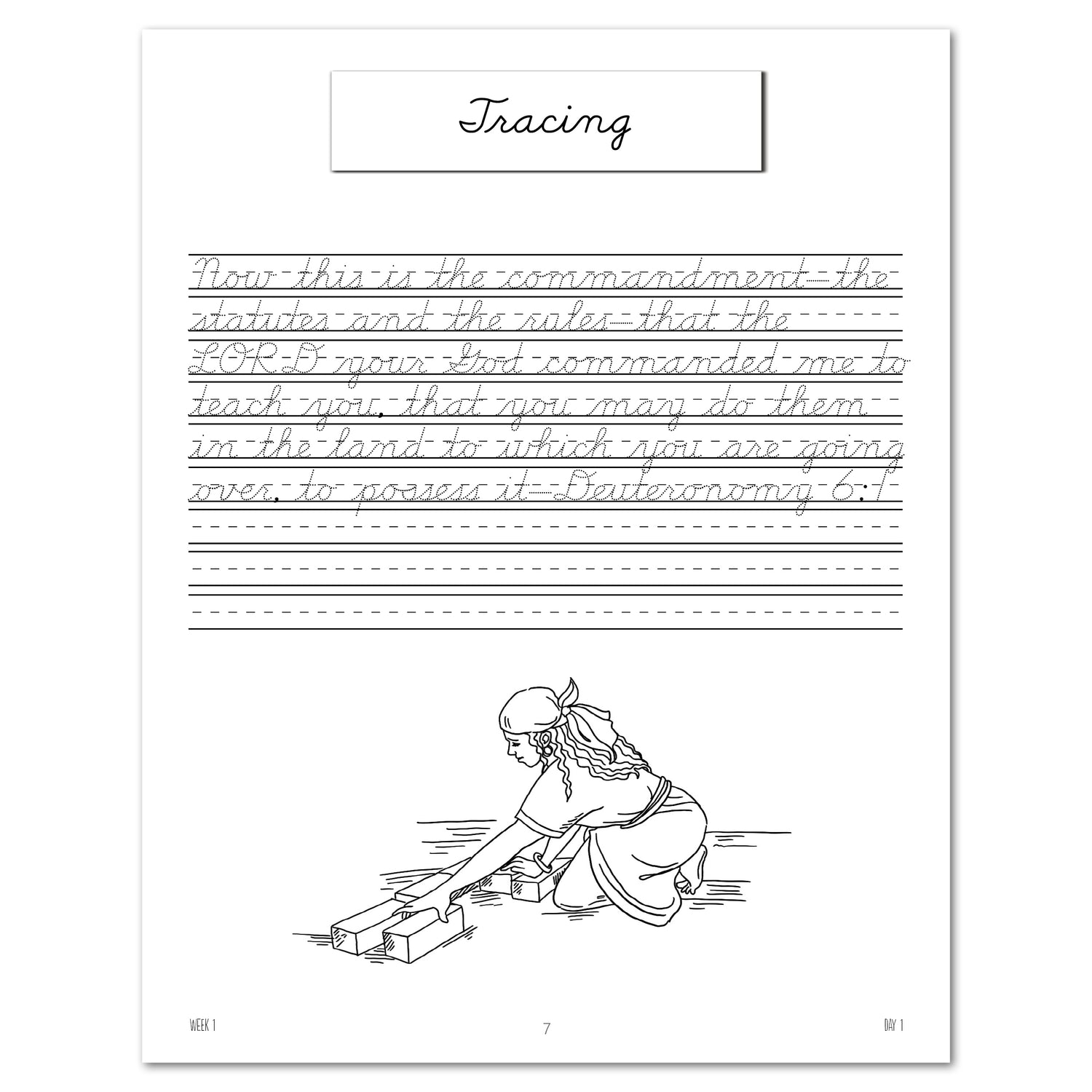 Ancient Civilizations homeschool unit study cursive student book tracing