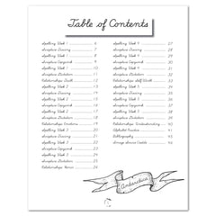 Antarctica homeschool unit study Digital Cursive Table of Contents