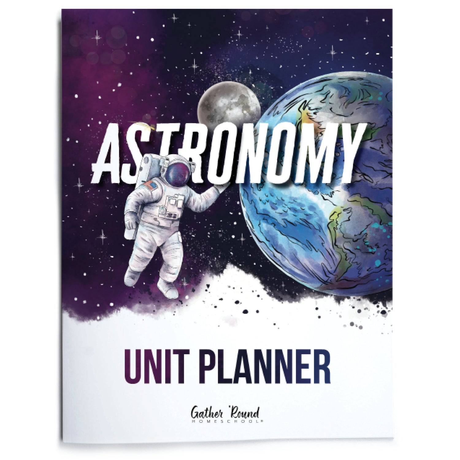 Astronomy Homeschool Unit Study Printed Planner 