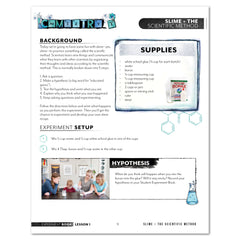 Chemistry Homeschool Unit Study Printed Experiment Book Lesson 1 Slime and the Scientific Method Part 1