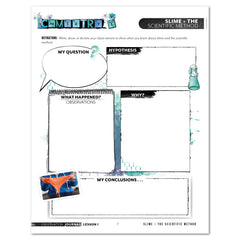 Chemistry Homeschool Unit Study Printed Observation Journal Level 1 Student Book Lesson 1 Slime and the Scientific Method Part 1