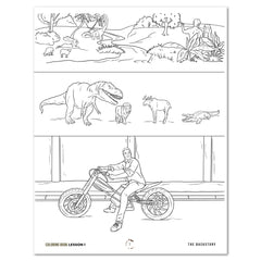 Dinosaurs Homeschool Unit Study Digital Companion Coloring Book and Dinosaurs MP3 Podcast/Radio Show Bundle Lesson 1 The Backstory