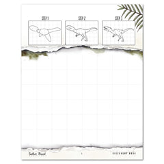 Dinosaurs Homeschool Unit Study Printed Discovery Book How to Draw a Megalosaurus