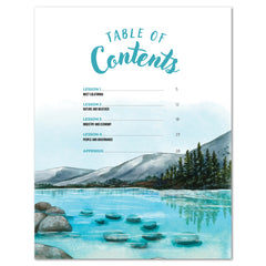 California Fifty States Homeschool Unit Study Printed Teacher's Guide Table of Contents