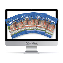 Delaware Fifty States Homeschool Unit Study Digital Complete Bundle Teacher's Guide Level 1 Level 2 Level 3