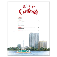 Florida Fifty States Homeschool Unit Study Printed Teacher's Guide Tabel of Contents